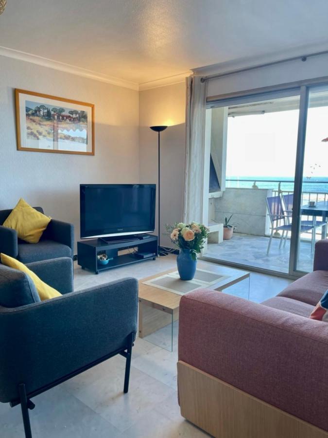 Seafront One Bedroom Apartment With A Terrasse Swimming Pool And A Parking Antibes Eksteriør billede